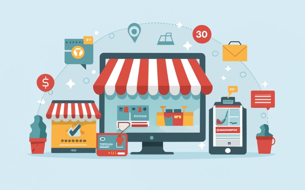 Prompt_1Illustrate_a_bustling_digital_marketpl (2) Prompt 1Illustrate a bustling digital marketpl 2