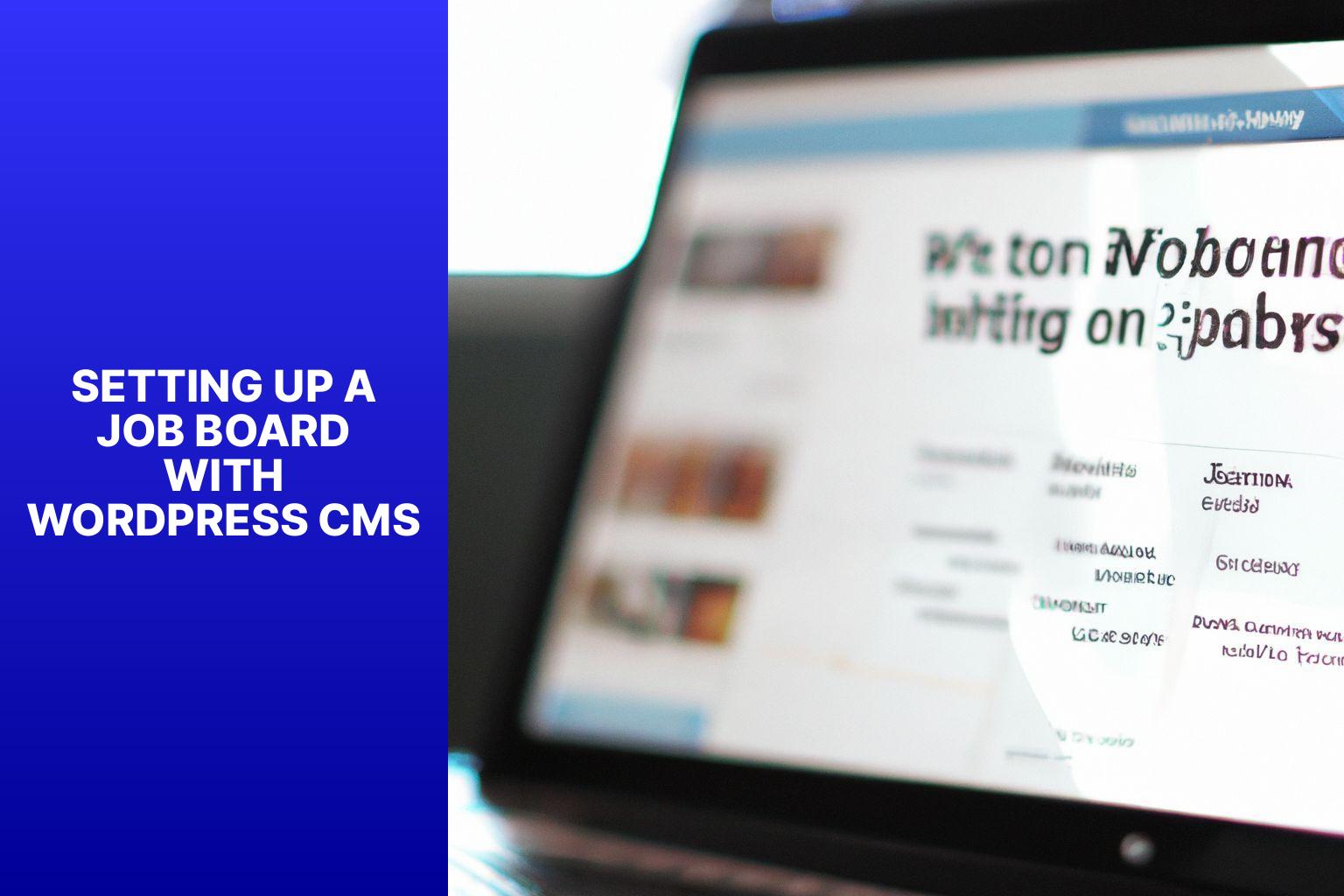 Setting Up a Job Board with WordPress CMS - The Role of WordPress CMS in Job Board Management 