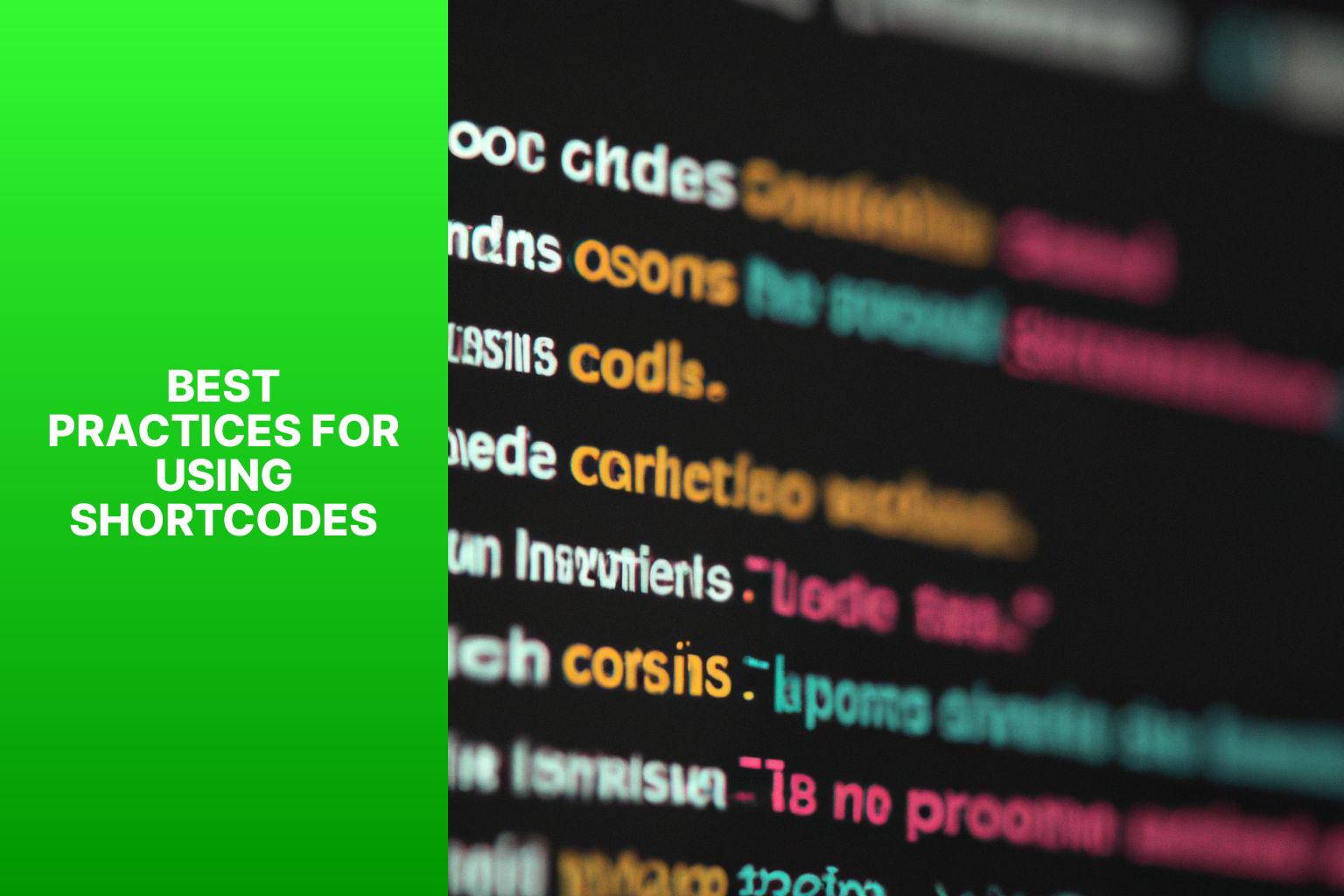 Best Practices for Using Shortcodes - Understanding Shortcodes in WordPress Content Management 